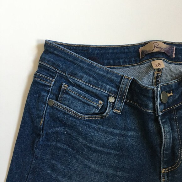 PAIGE Premium Denim Rita Wash Peg Skinny 5 Pocket Logo Hardware Jeans - Picture 6 of 12